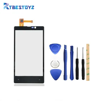

RTBESTOYZ Front Digitizer Glass Display Frame Touch Screen Mobile Phone Touch Panel Accessories Parts For Nokia Lumia 820 N820