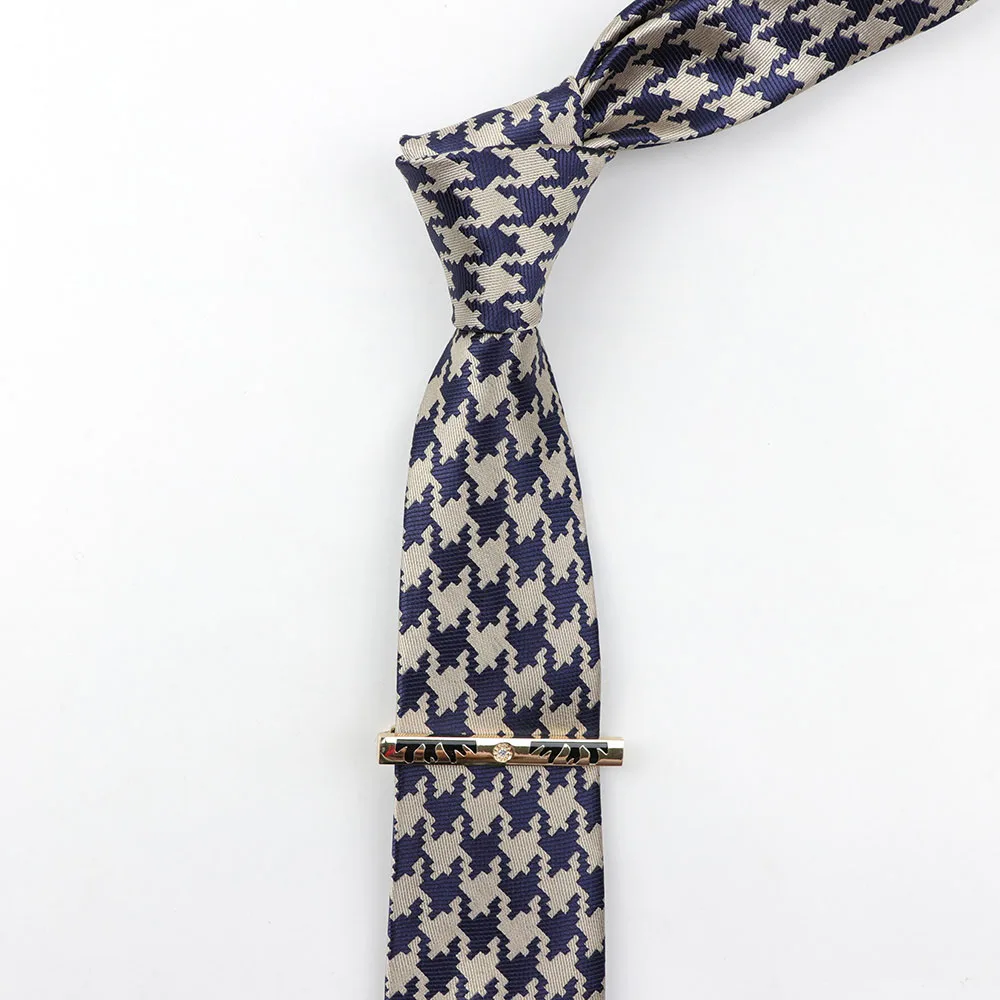Набор галстуков и зажимов, модный формальный полосатый галстук в горошек, зажим для галстука 6 см, мужские деловые вечерние банкетные галстуки, дизайн, галстук в виде стрелки - Цвет: D3