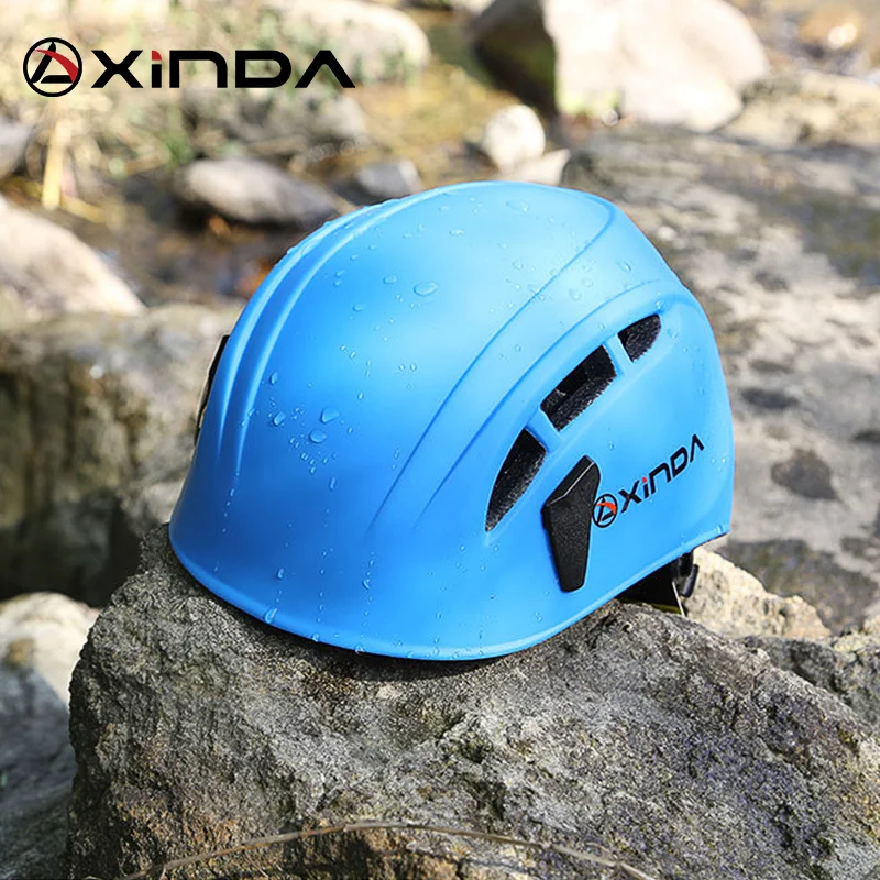 Ceny Xinda outdoor wspinaczka skałkowa kask zjazdowy speleology górski sprzęt ratunkowy, aby rozwinąć hełm ochronny hełm roboczy