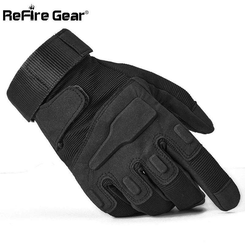 

ReFire Gear Army Forces Tactical Gloves Men's SWAT Police Paintball Military Gloves Soldier Combat Shoot Full Finger Mittens