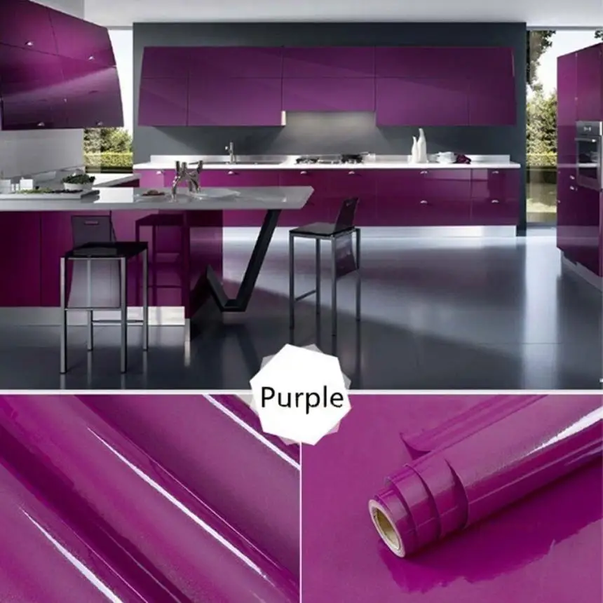 

KAKUDER New fashion 13 Kind Color Shiny Home kitchenware Furniture Refurbished Stickers Pvc Removable Wallpaper Home Decor w16