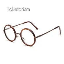 Toketorism, Ретро стиль, для мужчин и женщин, Ретро стиль, круглая оправа, очки, прозрачные линзы, очки, фирменный дизайн, W1188