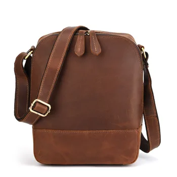 

Large capacity Retro Genuine Leather Cowhide Crazy Horse Shoulder Messenger Bag Crossbody iPad Briefcase Portfolio Sling Handbag