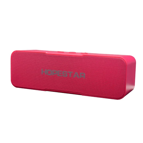 HOPESTAR H13 беспроводной Bluetooth динамик сабвуфер двойной бас стерео Поддержка USB TF AUX FM с зарядным устройством для мобильного телефона - Цвет: Pink