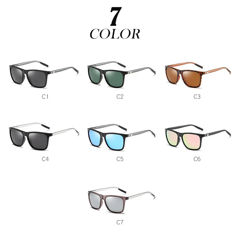 H2OR3 модные стильные поляризованные солнцезащитные очки для мужчин и женщин, солнцезащитные очки из алюминиево-магниевого сплава, высококачественные мужские Квадратные Солнцезащитные очки для вождения