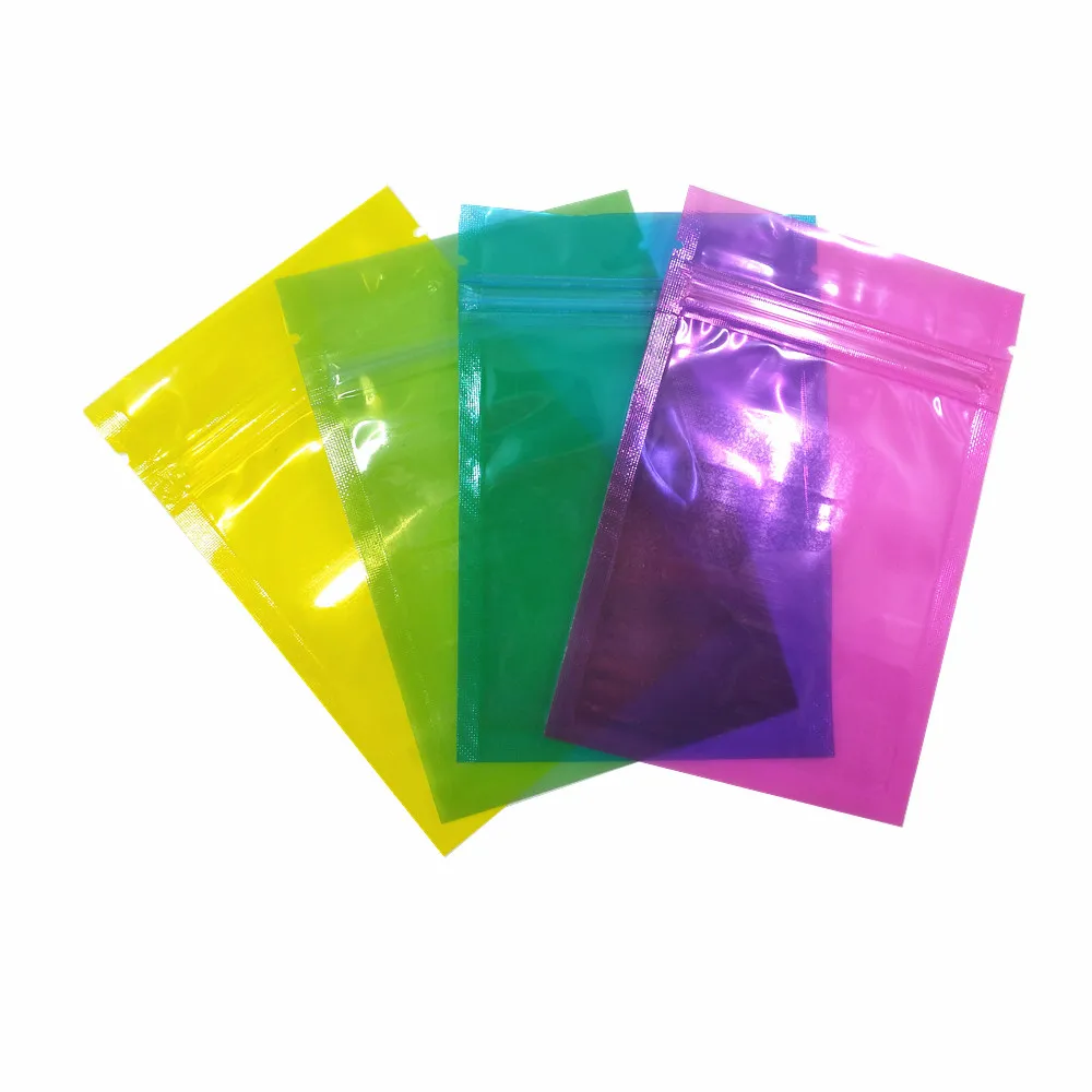 Прозрачный пластиковый мешок Ziplock цветная сумка на молнии для вечеринки