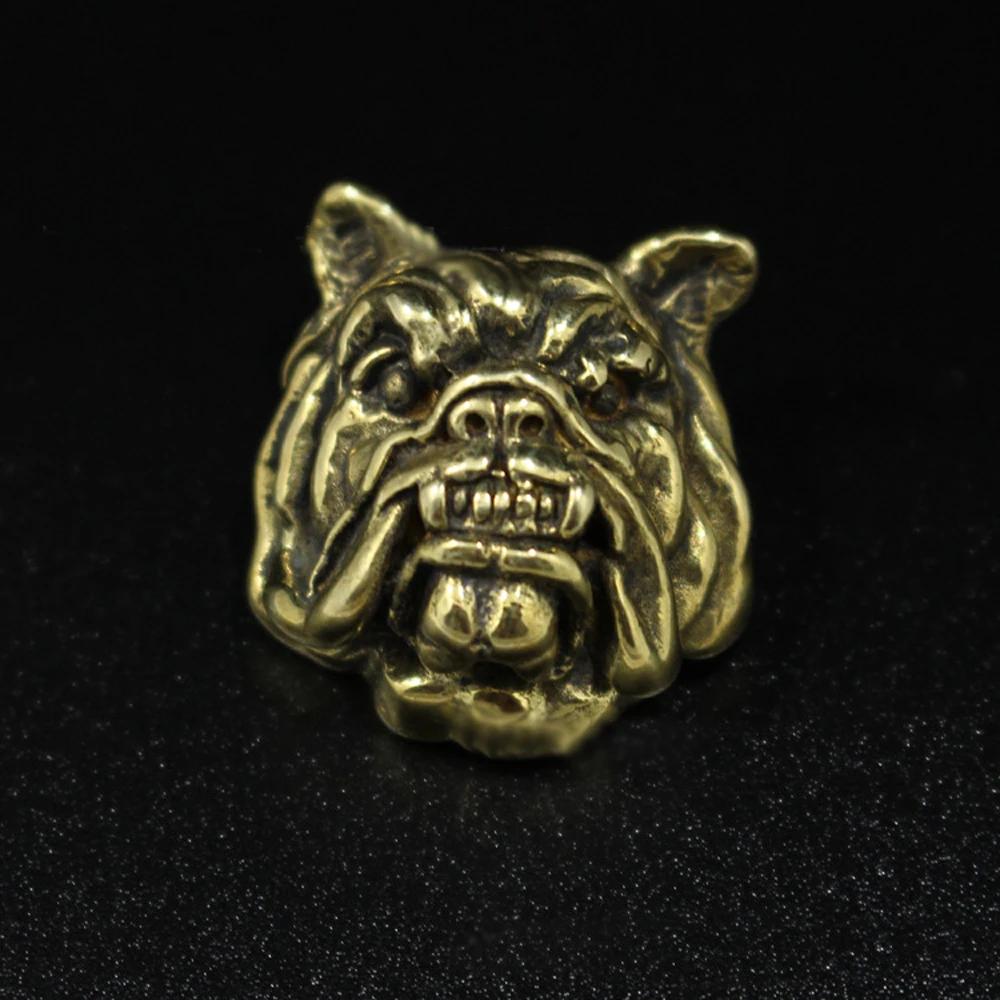 Angry dog head дизайн DIY кожаный бумажник декоративная заклепка винты Кнопка твердая латунь фурнитура 5 шт./лот