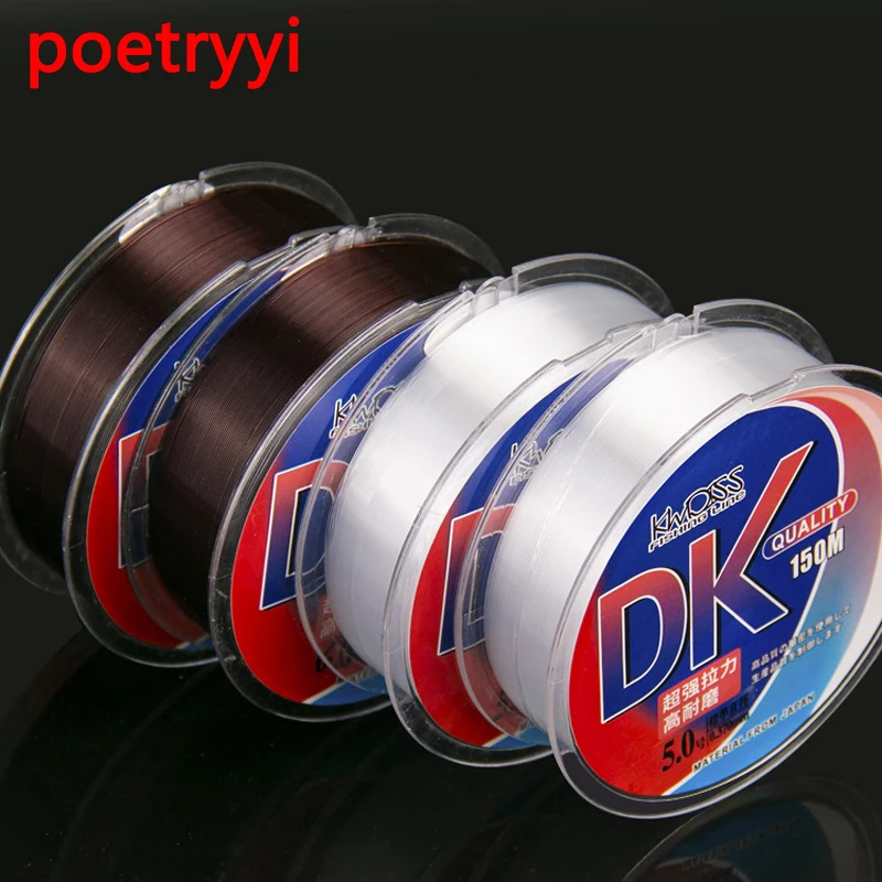 

POETRYYI 100M XPS Super Strong Monofilament transparent/brown Nylon Carp Fishing Line Not Fluorocarbon line 30