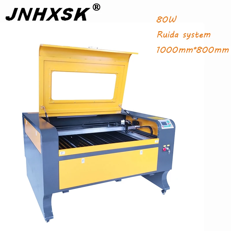 JNHXSK 80 Вт Reci 3d лазерный гравировальный станок для лазерной резки с ЧПУ ткань