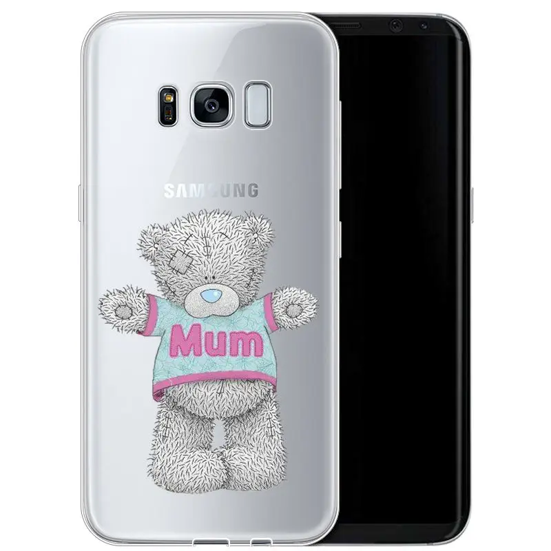 Плюшевый Тедди Me To You Bear Мягкий чехол из ТПУ для Coque samsung Galaxy A5 S7EDGE S9 S8PIUS 2018A8 A6 A8PIUS NOTE8 NOTE9