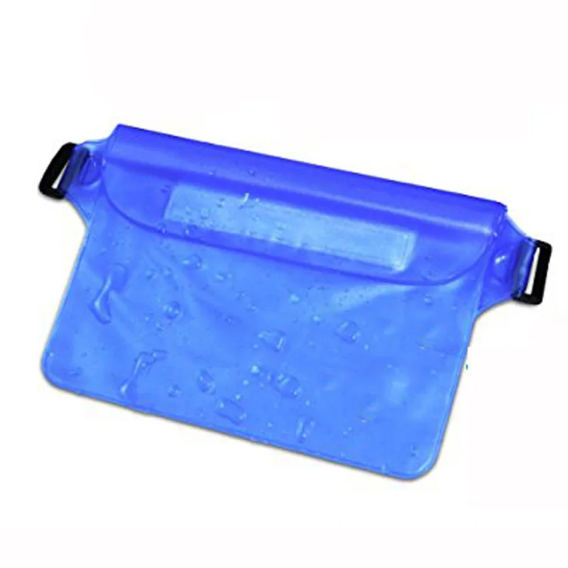Дрифт водонепроницаемая сумка для мобильного телефона деньги Плавание Дайвинг катание на лодках пляж ПВХ чехол Подводный герметичный мешок с поясным ремнем - Цвет: Blue