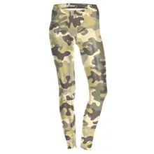 JIGERJOGER/ г. зимние серые леггинсы с камуфляжным принтом Длинные обтягивающие компресионные джеггинсы с Низким Поясом для девочек