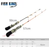 FISH KING 1PC 50cm/57cm Mini Portable Resin Ice Fishing Casting Rods Pole For Winter Fishing Tackle ► Photo 1/6