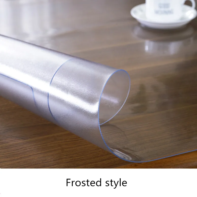 Прозрачная ПВХ скатерть из мягкого стекла матовый журнальный столик 2 мм толщина