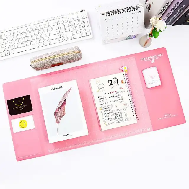 Desk Mat Storage Bag Cute Multi Function Oversized Computer Pad