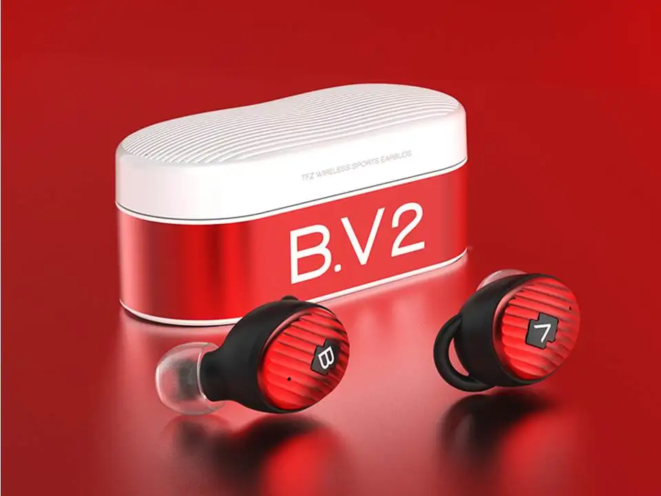 TFZ B. V2 6 мм Динамический драйвер Ture Беспроводные Bluetooth 5,0 HiFi высококачественные наушники-вкладыши - Цвет: Red