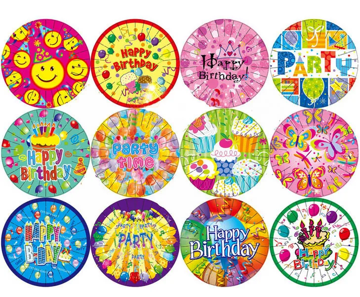 new 2017 7 happy birthday designs round paper plate party decorations disposable plateschina - Decorative Paper Plates new 2017 7 happy birthday designs round paper plate party decorations disposable plateschina - Decorative Paper Plates