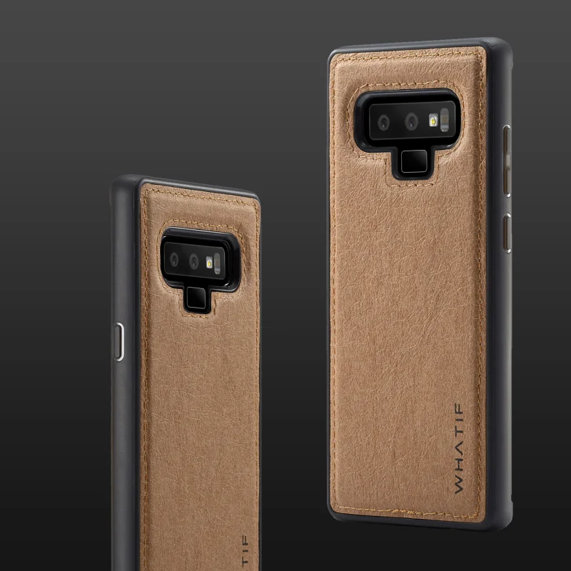 

WHATIF Case For Samsung Galaxy Note 9 Case Back Cover note9 Funda Leather Silicone Edge Shockproof Coque For Samsung Note 9 Case