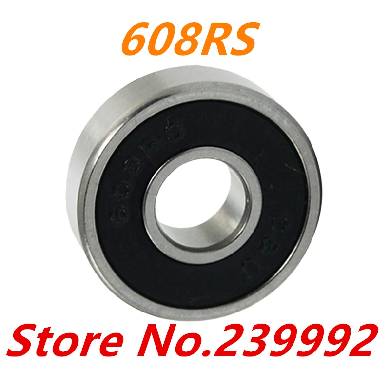 60Pcs/Set 608 2RS Ball Bearing ABEC-5 8X22X7 mm Deep Groove Carbon Steel S P5X5 