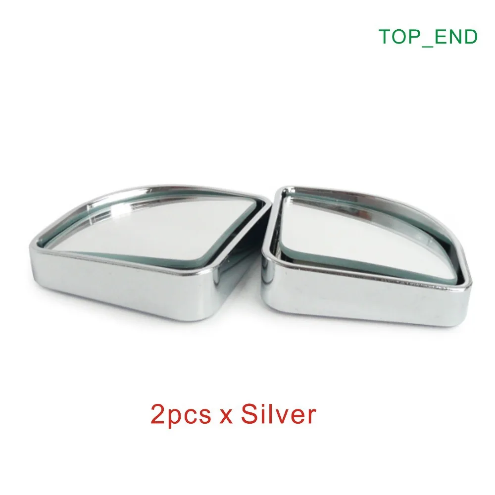 

Free Shipping,1pair, 2" Fan Shape, All Direction Adjustable Car Side Mirror, Blind Spot Elimination,Silver Frame,Safe Driving