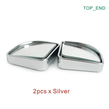 

Free Shipping,1pair, 2" Fan Shape, All Direction Adjustable Car Side Mirror, Blind Spot Elimination,Silver Frame,Safe Driving
