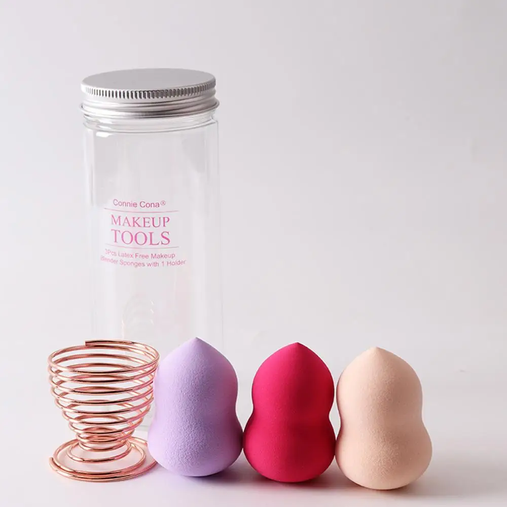 Латексный бесплатный косметический набор губок основа для макияжа и держатель(3 шт ПАК