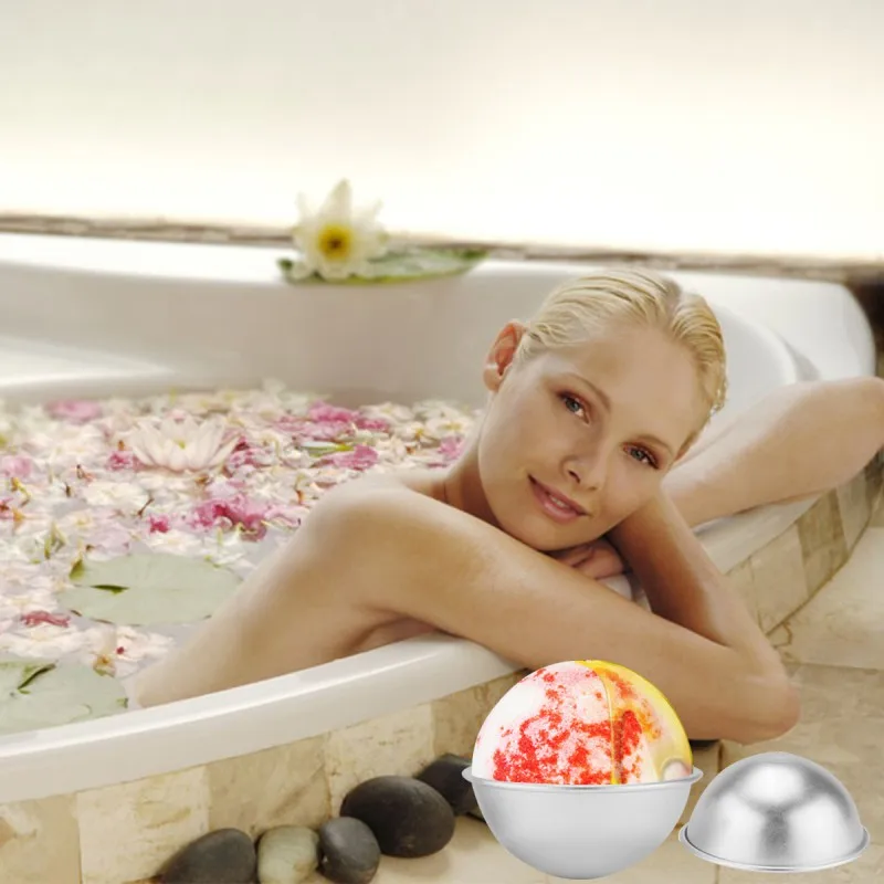 Здоровье и гигиена металл алюминий сплав для ванной бомба плесень 3D мяч сфера форма DIY ing инструмент интимные аксессуары 6 шт