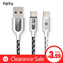 TOTU Тип usb C кабель для samsung S10 S9 S8 A50 Xiaomi Redmi Note 7 быстрой зарядки USB-C Зарядное устройство мобильного телефона USBC Тип-C