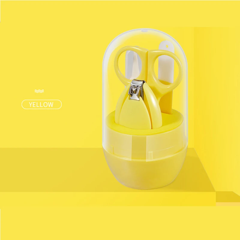 Cute Baby Healthcare Kits Cartoon Animal Infant Nail Care Set Finger Trimmer Cutter Nail Scissors Nail Clippers for Travel