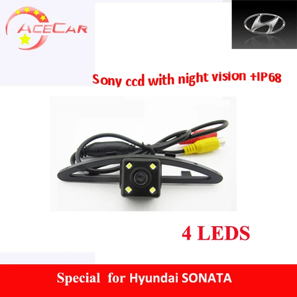 The best HD CCD+4 LEDS car rear view reversing camera for Hyundai SONATA with free shipping | Автомобили и мотоциклы