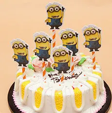 1 Набор «С Днем Рождения» Микки Маус мультфильм торт Топпер кекс флаг бумага соломинки детский душ на день рождения выпечка торта, украшение для вечеринки