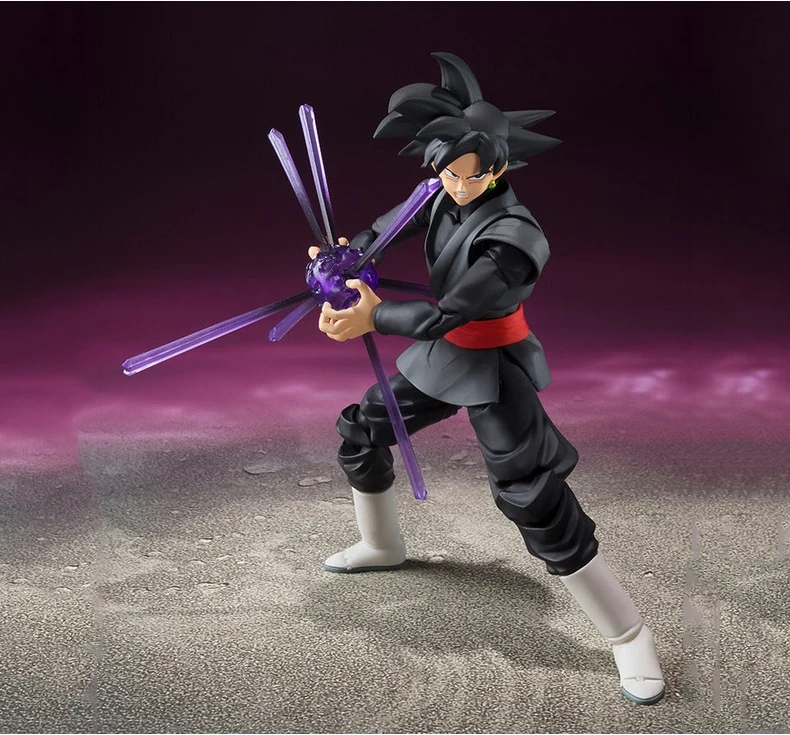  SHF Figuarts Dragon Ball Z Super Saiyan Gokou Black Joint Movable PVC Action Figure Collection Model Kids Toy Doll 15cm (5)