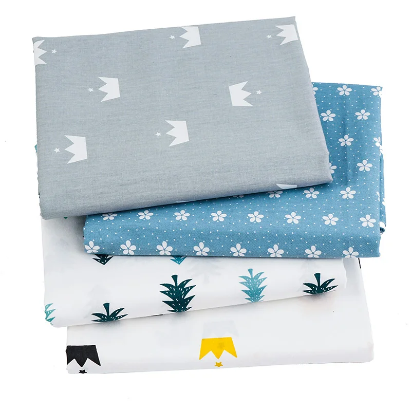 

cartoon pattern Twill cotton patchwork fabric for DIY garment and hat sewing fabric for dolls Multiple sizes TJ8691-1