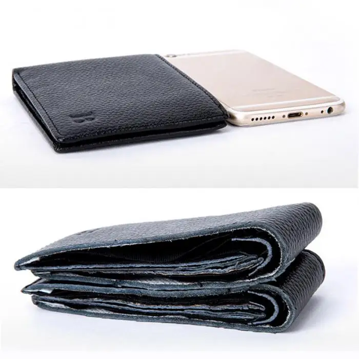 New Arrival Fashion Men Genuine Leather Wallet With Coin Pocket Thin Purse Cards Holder Purses