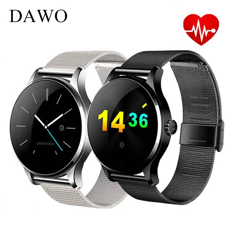 

DAWO K88H Fitness Tracker Smart Watch Men Heart Rate Monitor Waterproof Wearable Devices Smartwatch for IOS Android PK GT08 GT88