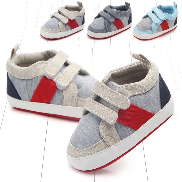 New 1pair Canvas Baby antiskid First Walkers, Lovely Soft Shoes