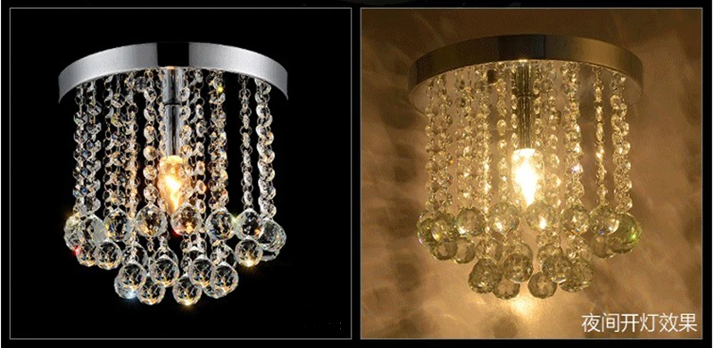 Led de Cristal Sala Estar Lâmpada Moderna Simples Varanda Entrada 9 Led de cristal sala estar lâmpada moderna simples varanda entrada