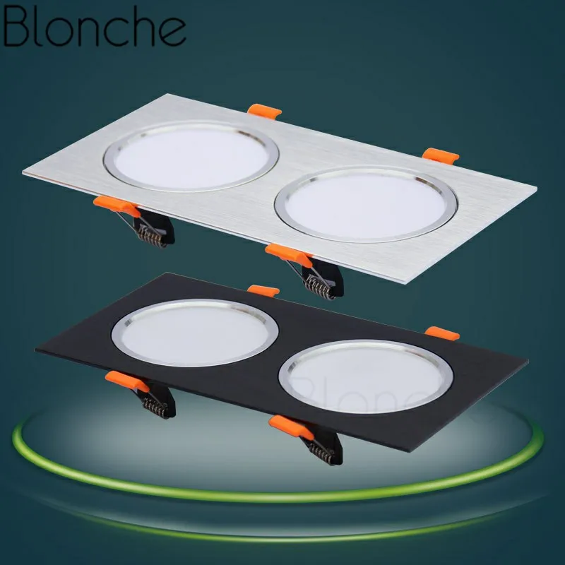 

Blonche Led Ceiling Lamp 3W/7W/12W AC85~265V Simple/Double Heads Panel Light for Living Room Bedroom Kitchen Modern Home Decor