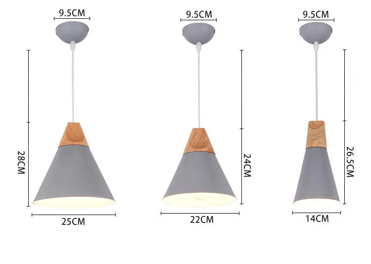 Северный современной красочные древесины подвесные лампы люстра для кухни ресторана, кафе бар- столовая в спальне свет декор E27 кулон