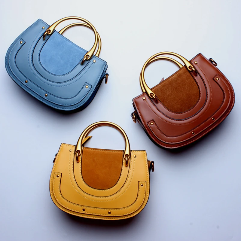 Nevenka Geniune Leather Shoulder Bag Female Saddle Bag Ladies Vintage Crossbody Bag 16
