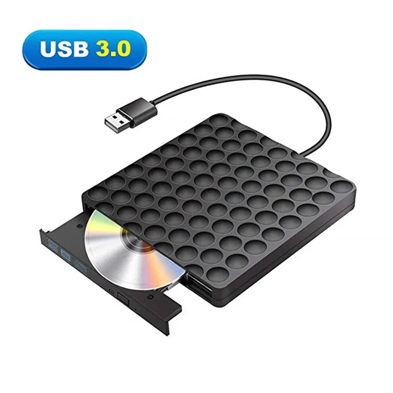 

YiYaYo USB 3.0 External DVD Drive CD ROM Player DVD RW Burner Writer Optical Drive for hp Laptop Computer PC Macbook Window 10