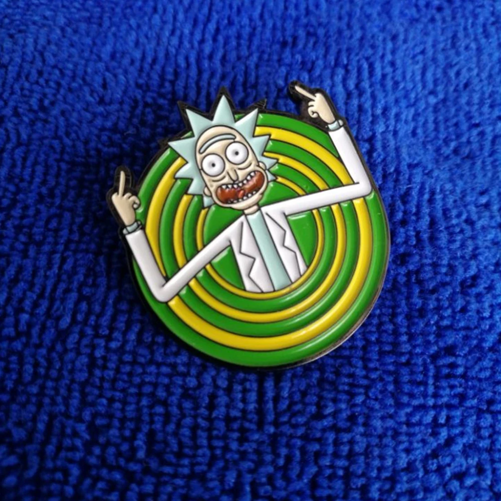 

Rick and Morty - Rick Sanchez Peace Among Worlds soft enamel pin badge