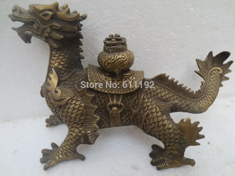

Feng Shui Home Decorative Metal crafts,Chinese handmade brass dragon big sculpture