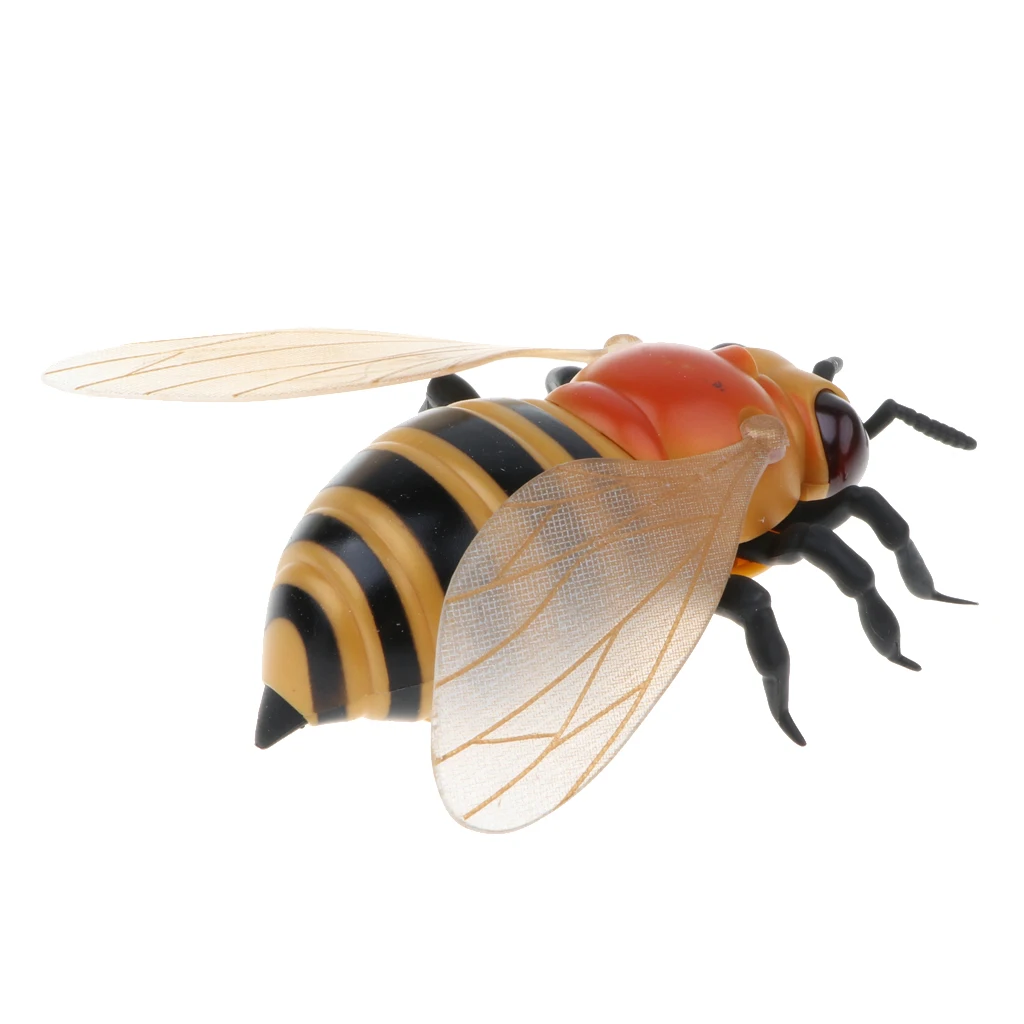 Infrared Remote Control Realistic Fake Bee RC Reptile Insects Prank Toy Practical Joke Scary Trick - Party Christmas & Halloween