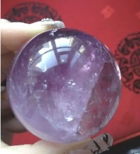 

WW 06227 Natural Amethyst Quartz Crystal Sphere Ball Healing Stone 45mm + Stand