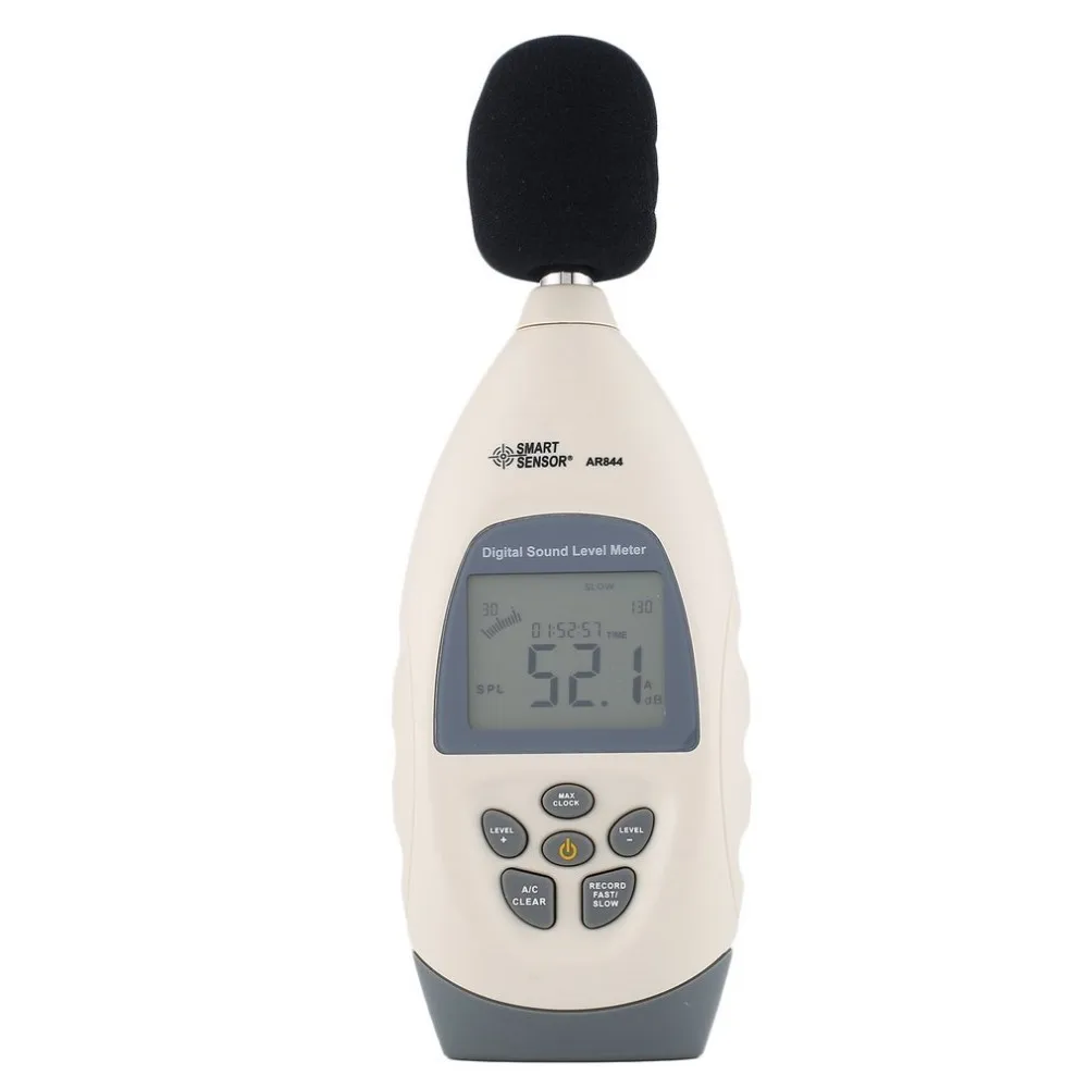 

SMART SENSORAR844 Sound level meters Decibel meter logger Noise Audio detector Digital Diagnostic-tool Automotive 30~130db