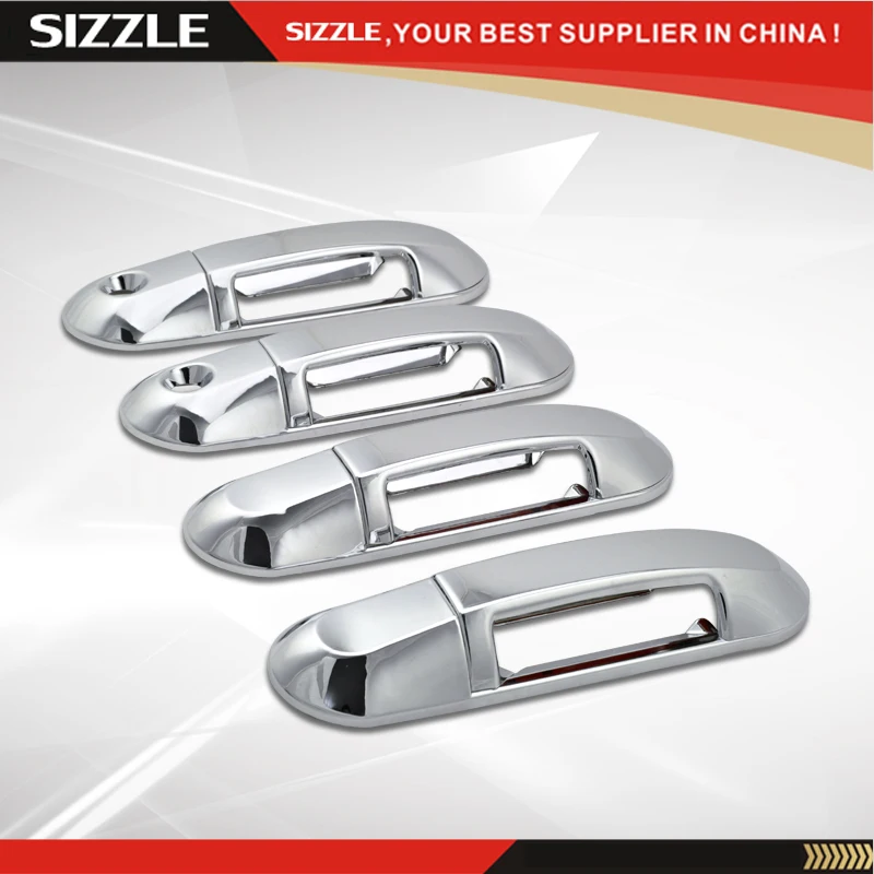 4D Door Handle Chrome Cover W/ PSKH Accessories For Ford