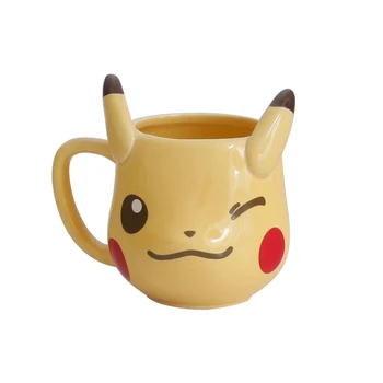 

300ml Japan Creative Hand Painting Pikachu Anime Mugs Retro Ceramic Cup Coffee Milk Tea Mug Drinkware Gifts For Friend Children