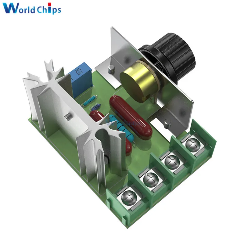 2000W 50 220V AC 25A SCR Motor Speed Controller Adjustable PWM Voltage