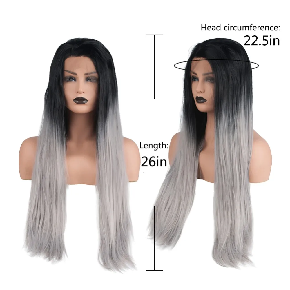 ombre grey wigs